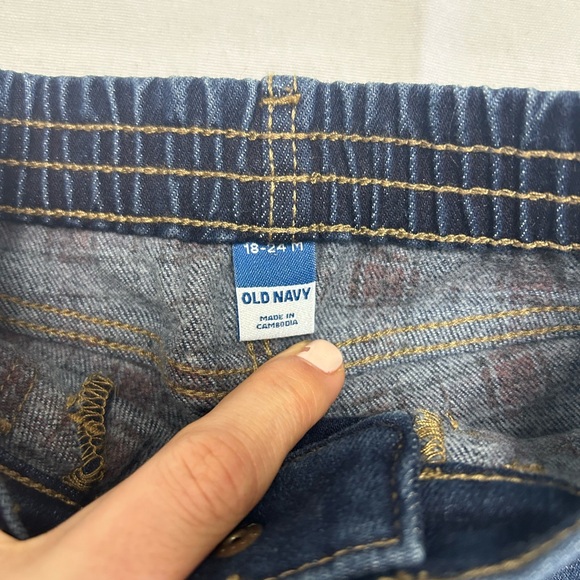 NWT: Old Navy: Unisex Straight Soft-Brushed Lined Jeans for Baby - Picture 4 of 5